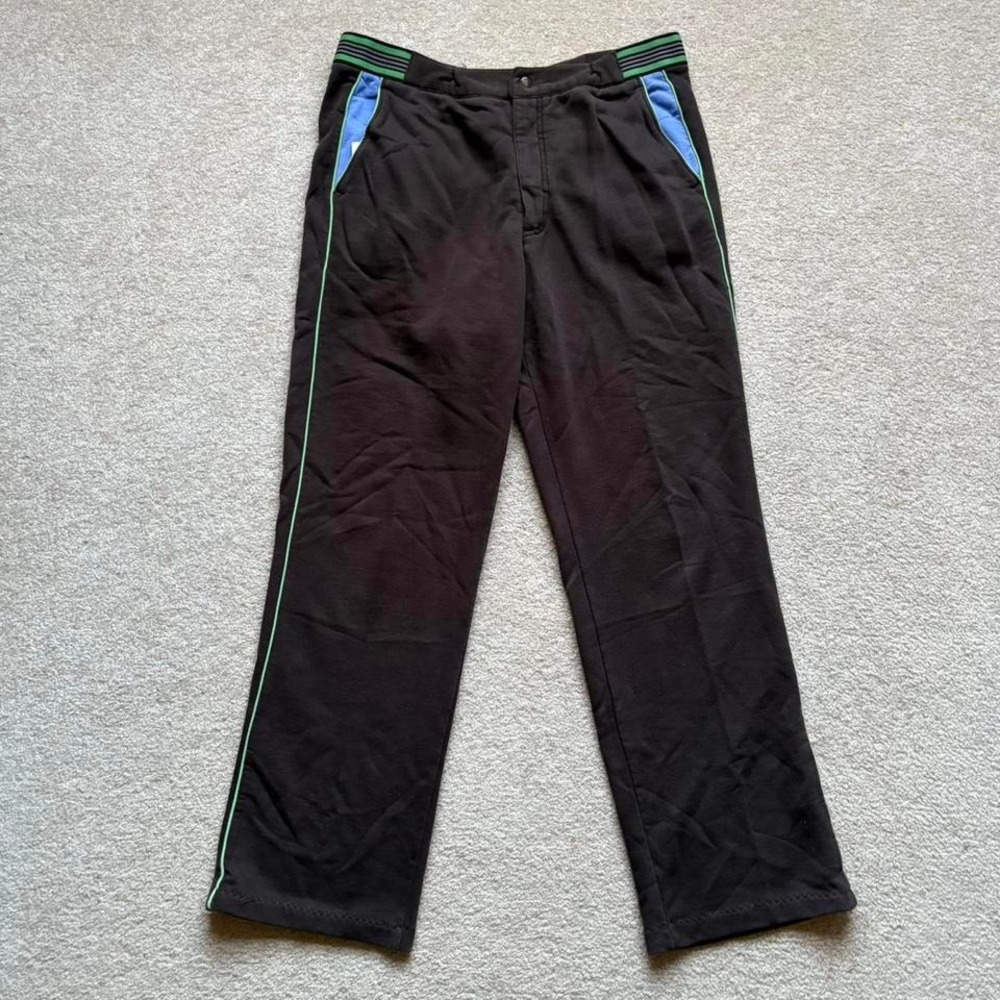 Le Tigre Brown Striped Sweatpants Medium‎ Comfy Track Style